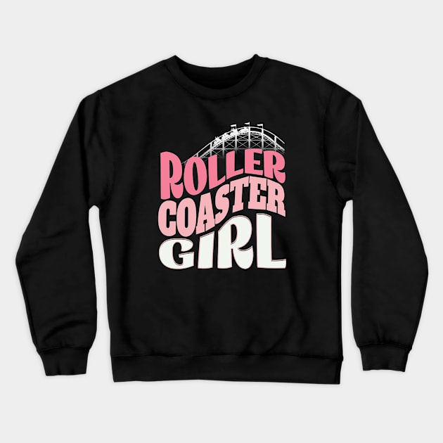 Roller Coaster Girl Crewneck Sweatshirt by Issho Ni